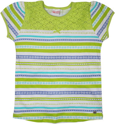 

FS Mini Klub Girls Printed T Shirt(Green
