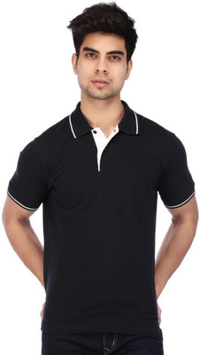 

ACROPOLIS by Shoppers Stop Solid Men's Polo Neck Blue T-Shirt, Navy