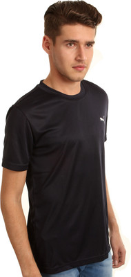 

Puma Solid Men' Round Neck Dark Blue T-Shirt, New navy