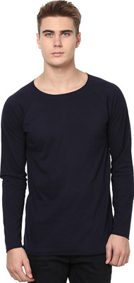 

Unisopent Designs Solid Men' Round Neck Dark Blue T-Shirt