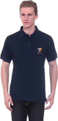 

Ted Smith Solid Men' Polo Neck Dark Blue T-Shirt