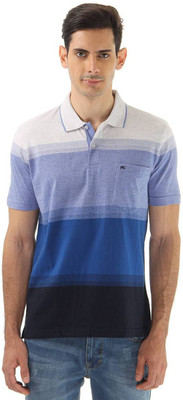

Monte Carlo Striped Men's Polo Neck Blue, Black T-Shirt