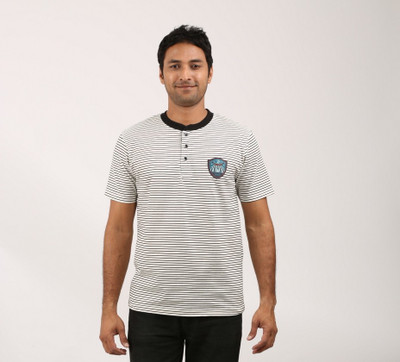 

Gallop Striped Men' Henley Multicolor T-Shirt
