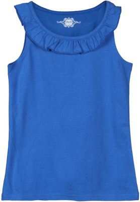 

Chalk by Pantaloons Girls Solid T Shirt(Blue, Cobalt blue