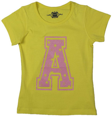 

Chalk by Pantaloons Girls Graphic Print T Shirt(Yellow, Lime
