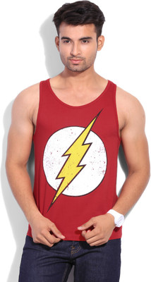 

DC Comics Printed Men's Round Neck Red T-Shirt