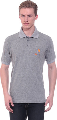 

Ted Smith Solid Men's Polo Neck Grey T-Shirt