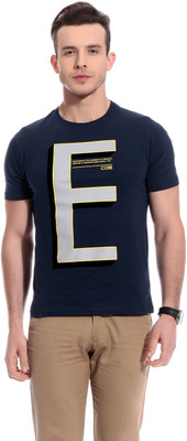

Tab 91 Printed Men's Round Neck Dark Blue T-Shirt