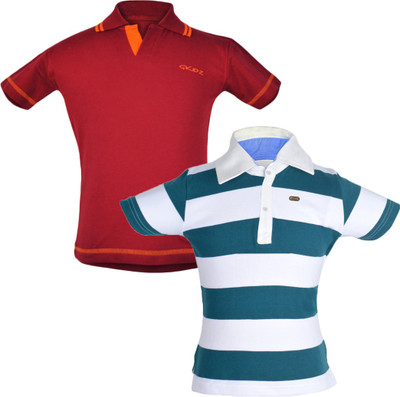 

Gkidz Boys Solid T Shirt(Multicolor, Pack of 2, Maroon