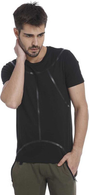 

Jack & Jones Solid Men's Round Neck Black T-Shirt