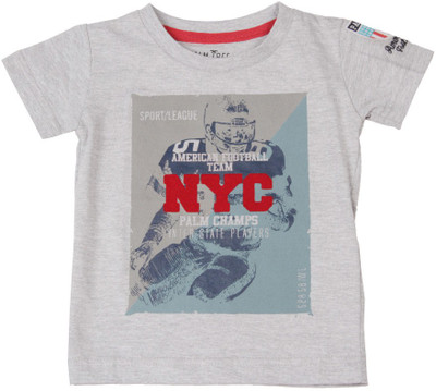 

Gini & Jony Boys Printed Cotton T Shirt(Multicolor, Pack of 1, 1341