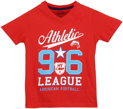 

Chalk by Pantaloons Boys Graphic Print T Shirt(Red, Pack of 1