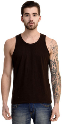 

Mi Moda Solid Men's Round Neck Brown T-Shirt