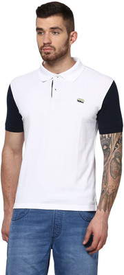 

Ajile by Pantaloons Solid Men's Polo Neck White T-Shirt