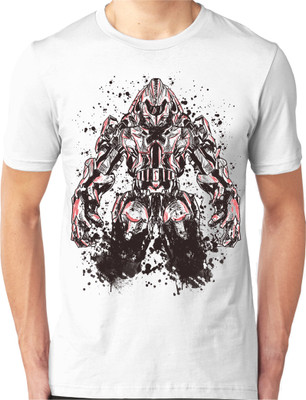

Foscous Printed Men's Round Neck White T-Shirt