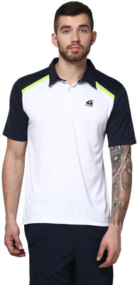 

Aurro Solid Men's Polo Neck White T-Shirt