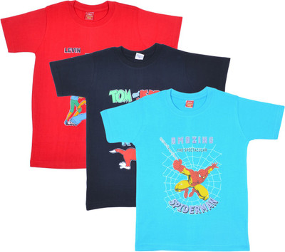 35% OFF on sathiyas Boys Printed T Shirt(Multicolor, Pack of 3) 35% OFF on sathiyas Boys Printed T Shirt(Multicolor, Pack of 3)