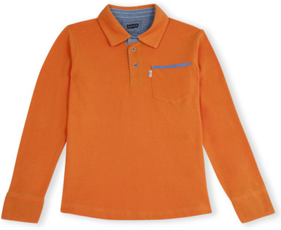 

Levi's Boys Solid T Shirt(Orange, Pack of 1, Nacho orange-n1