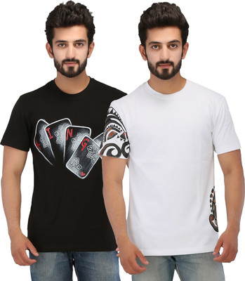 

Rang Rage Printed Men's Round Neck Multicolor T-Shirt(Pack of 2