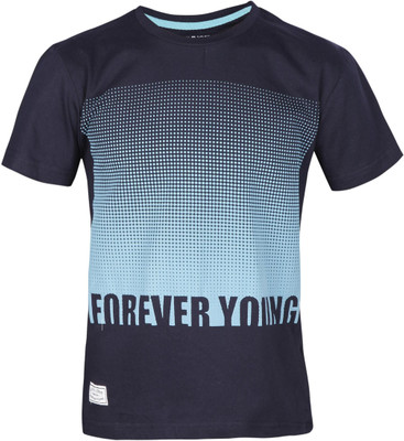 

Gini & Jony Boys Solid T Shirt(Blue, Pack of 1, Eclipse(c655)