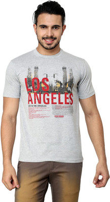 

Cotton County Premium Printed Men's Round Neck Grey T-Shirt, Light grey