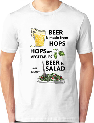 

Foscous Printed Men's Round Neck White T-Shirt