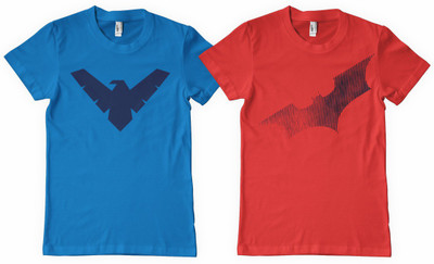 

DNA Graphic Print Men' Round Neck Blue, Red T-Shirt(Pack of 2, Red;royal blue