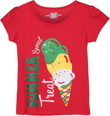 

Chalk by Pantaloons Girls Graphic Print T Shirt(Red