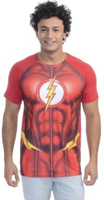 

DC Comics Graphic Print Men' Round Neck Red T-Shirt, Red;white