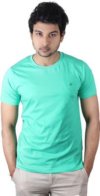 

Spur Solid Men' Round Neck Light Green T-Shirt, Sea green