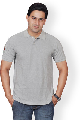 

Nation Polo Club Solid Men's Polo Neck Grey T-Shirt