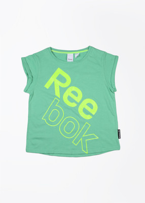 

REEBOK Girls Printed T Shirt(Green, Exotric teal s16-r