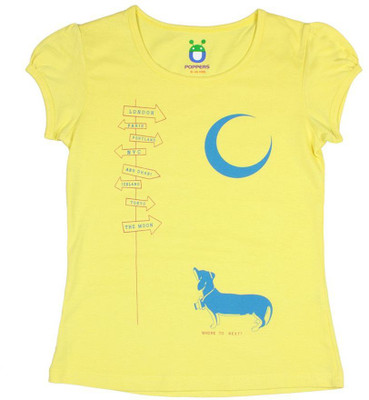 

Poppers by Pantaloons Girls Graphic Print T Shirt(Yellow, Bright yellow