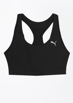 

Puma Solid Women's Round Neck Black T-Shirt