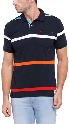 

Parx Solid Men's Polo Neck Blue T-Shirt