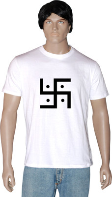 

Tshirt.in Graphic Print Men' Round Neck White T-Shirt, Pearl white