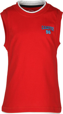 

Chalk by Pantaloons Boys Solid T Shirt(Red, Pack of 1