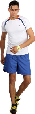 

Proline Solid Men's Round Neck White T-Shirt, Wh/lv/or