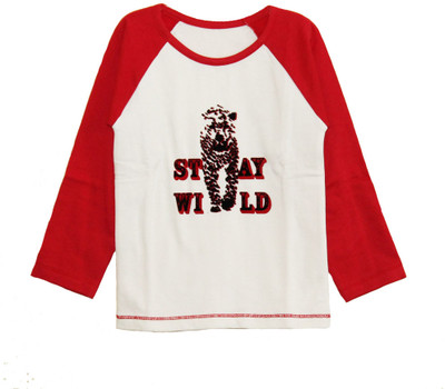 47% OFF on My Little Lambs Boys Solid T Shirt(Red, Pack of 1)