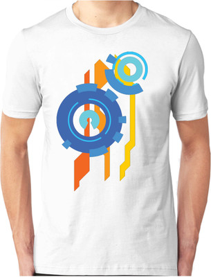 

Foscous Printed Men's Round Neck White T-Shirt