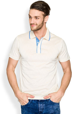 

Raymond Checkered Men's Polo Neck Beige T-Shirt