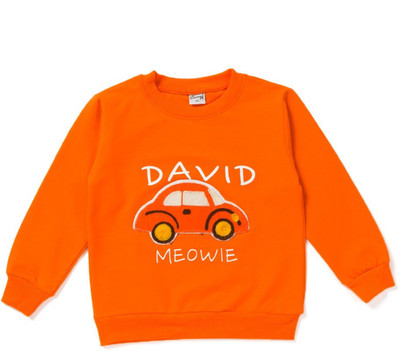 

Camey Boys Printed Cotton Lycra Blend T Shirt(Orange, Pack of 1