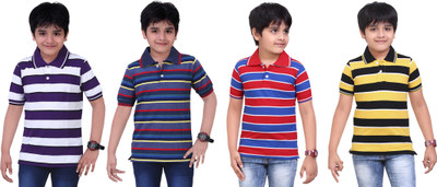 

Dongli Boys Printed T Shirt(Multicolor, Pack of 4)
