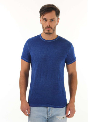 

Jack & Jones Solid Men's Round Neck Blue T-Shirt, Surf the web