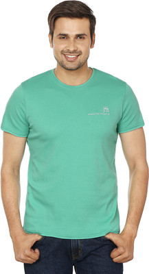 

Invictum Solid Men's Round Neck Green T-Shirt, Bright green