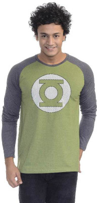 

DC Comics Printed Men's Round Neck Green T-Shirt, Loden green melange