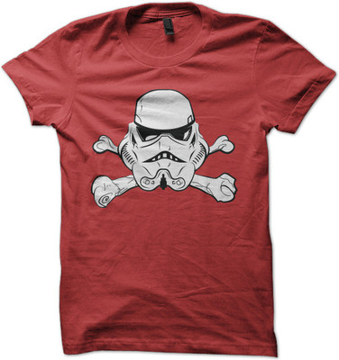 

DNA Graphic Print Men's Round Neck Red T-Shirt