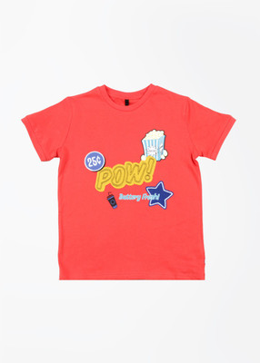 

United Colors of Benetton. Boys Printed Cotton T Shirt(Red, Pack of 1, 10w