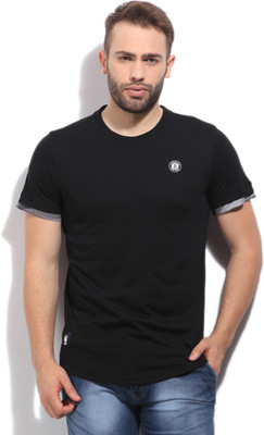 

ADIDAS Solid Men's Round Neck Black T-Shirt, Nba-bne