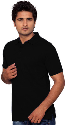 44% OFF on LUCfashion Solid Men's Polo Neck Black T-Shirt 44% OFF on LUCfashion Solid Men's Polo Neck Black T-Shirt